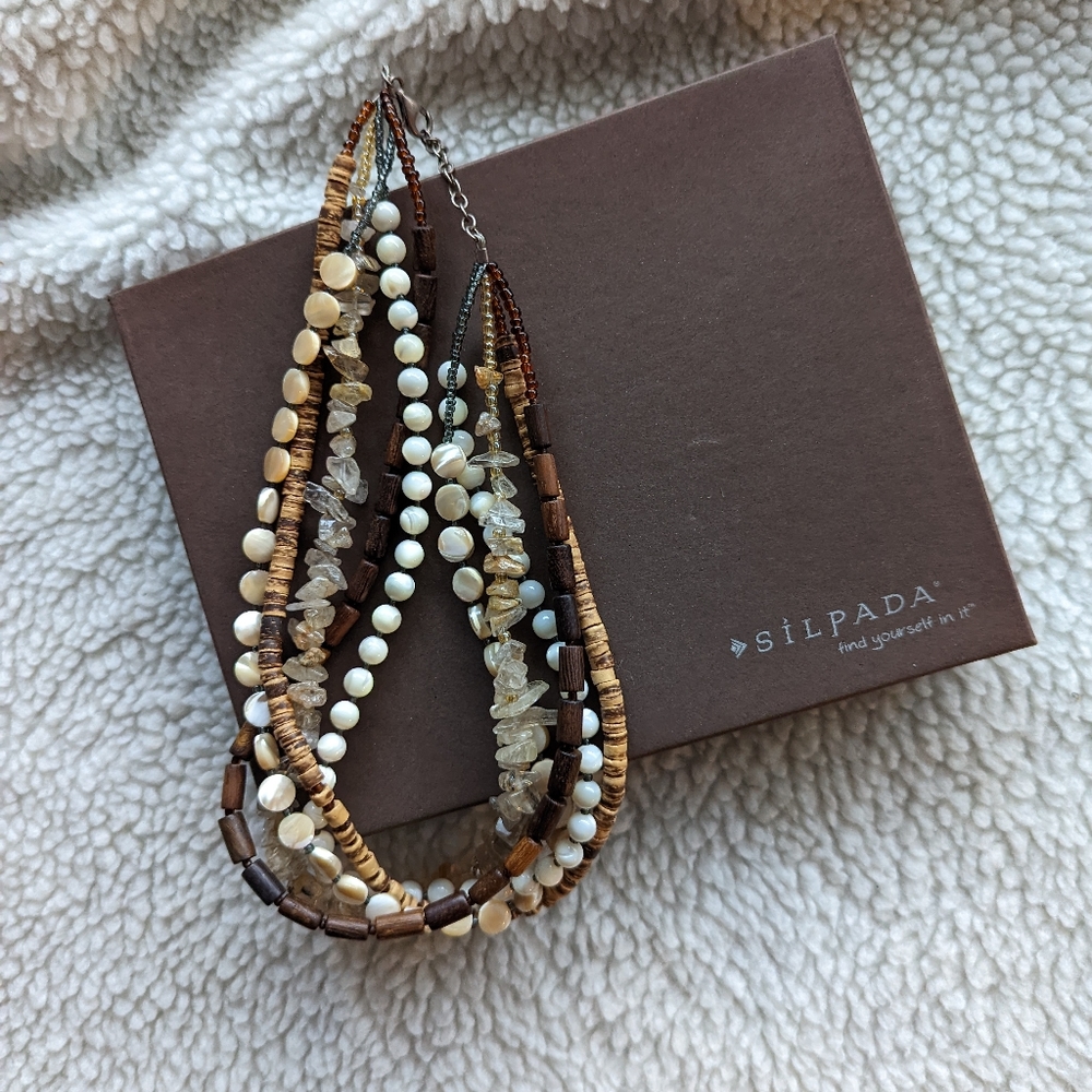 Retired Silpada 5 Strand Necklace